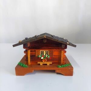 Vintage Reuge Swiss Chalet Wood House Music Box